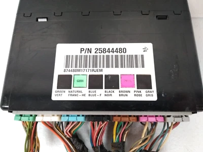 25844480 Chevy 2008 2009 Silverado BCM módulo de control de carrocería 1500 2500 Sierra S45 Foto 1 de 4