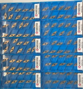 100ps Kyocera Carbide Inserts: VBGT110302R-F  VBGT2205R-F PV7020 - Picture 1 of 3