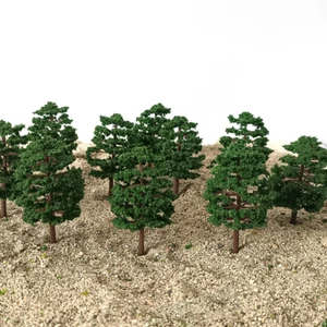 40Pc Green Model tree Diorama Park Scenery Layout Train Railroad Landscape 3.54" - Picture 1 of 8
