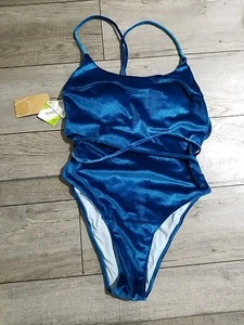 BERLOOK Women's Bathing Suits Criss Tie Backless High Cut One Piece Swimwear XL - Picture 1 of 8