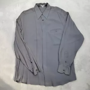 Zanella Shirt Mens Large Button Up Dress Oxford Silky Relax Italian Italy Adult* - Picture 1 of 7