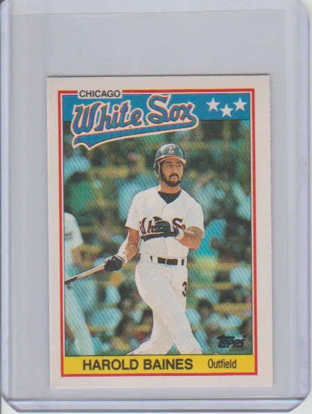 1988 Topps UK Minis #1 Harold Baines Chicago White Sox - Image 1 of 1