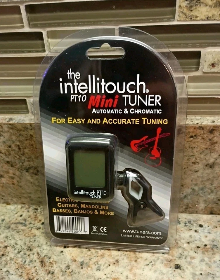 New SEALED Intellitouch PT10 Mini Auto Chromatic Clip-On Tuner Guitars & More - Image 1 of 4