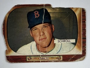 Bowman Baseball 1955 #319 Albert Schroll LB25 - Foto 1 di 2