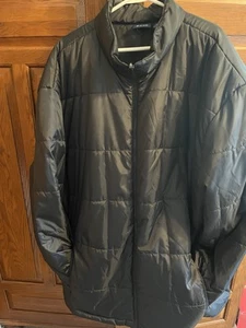 Abrigo acolchado negro alto Harbor Bay 4XL XXXXL para hombre - Imagen 1 de 5