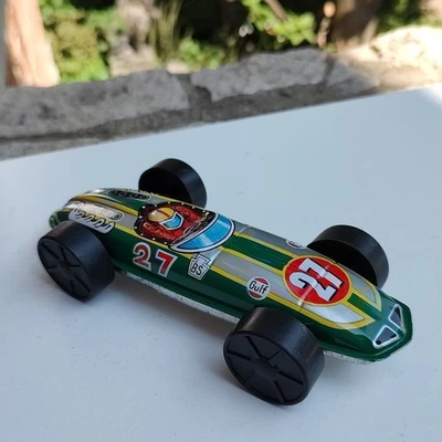 Carro de corrida vintage 1970 Union 76 lata litografada 6,5" brinquedo #27 - Imagem 1 de 4