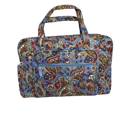 Bolso de Viaje Vera Bradley Weekender Provenza Cachemira Retirado Acolchado Llevar Nuevo con Etiquetas Foto 1 de 4