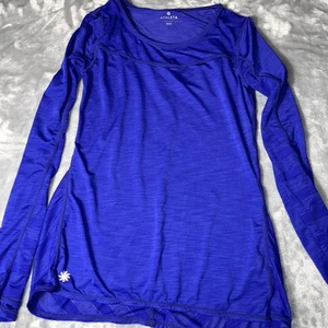 Athleta lila Langarm Activewear Top mit Daumenlöchern Damen XX Small - Bild 1 von 6