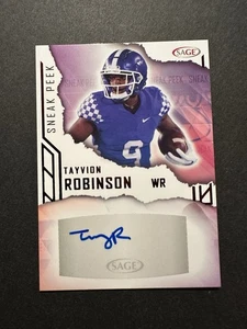 2023 SAGE Low Series Autograph Silver Tayvion Robinson #SPA-TR Auto Kentucky RC - Bild 1 von 2