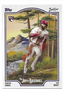 2025 Topps x Bob Ross: The Joy of Baseball RECE HINDS RC #94 Reds free ship - Picture 1 of 2