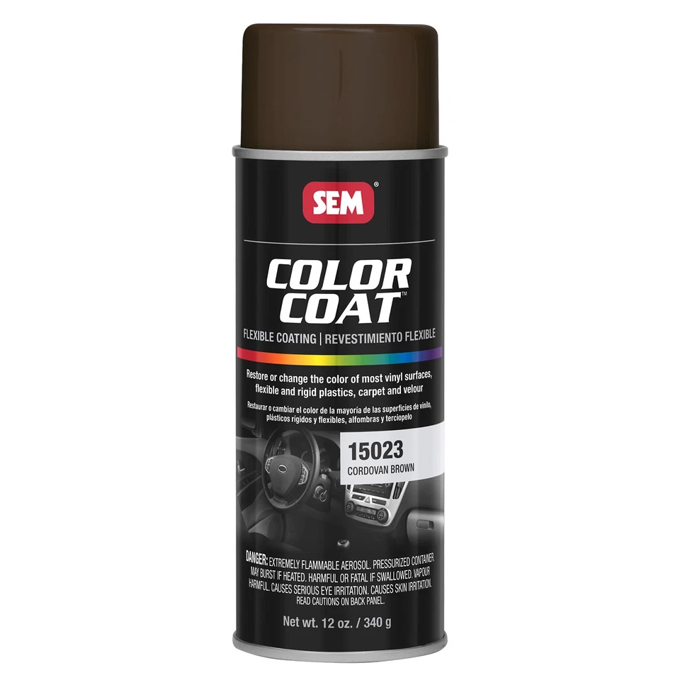 Pintura automática spray vinil marrom cordovan SEM Color Coat 12 oz. SEM 15023 - Imagem 1 de 1
