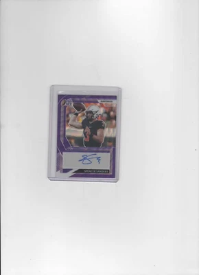 2022 PROSET PURPLE WAVE SPENCER SANDERS AUTO 1/25 NO. PA-SS1 - Image 1 of 2