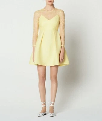 Sandro Paris Women's Dress Size 36 FR / S Lace R5408E — 第 1/4 张图片