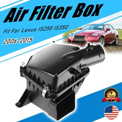 Caja de filtro de admisión de filtro de aire ABS carcasa negra para Lexus IS250 IS350 2006-2015 Foto 1 de 4