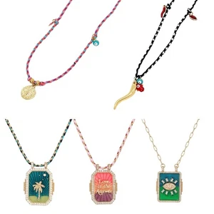 Artistic Cotton Rope Choker Necklace Featuring Pepper Eye Pendant for Women - Picture 1 of 13