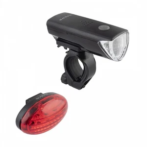 SUNLITE HL-L535/TL-L420 Black Front + Rear Bicycle Safety Light Set - Picture 1 of 1