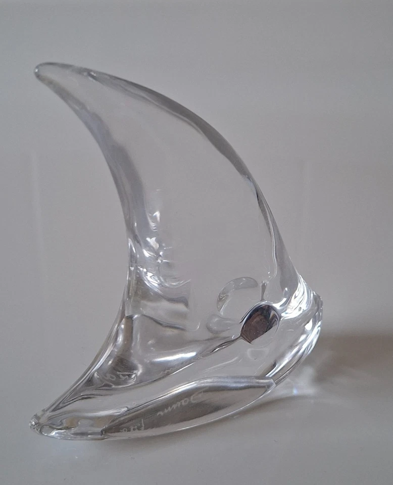 Vintage DAUM FRANCE signed Crystal Glass Angel Fish - image 1 of 4