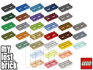 LEGO - Part 2412 / 2412b - Tiles With Grill (SINGLE) + NEW + SELECT COLOUR / QTY - Picture 1 of 36
