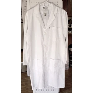 DR Uniforms Unisex Lab Coat XS Sanforized to Prevent Shrinking White Healthcare - Picture 1 of 10