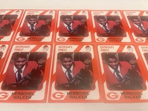 HERSCHEL WALKER/1989 Georgia Football Cards/ TEN CARD LOT # 9/ .99 Cents a Card - Picture 1 of 3