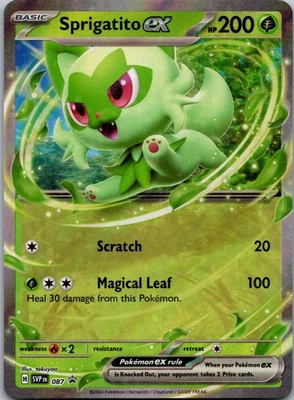 Sprigatito ex Promo SV: Scarlet & Violet Promo Cards 087 NM - Image 1 of 2