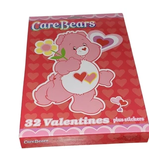 32 Care Bears Valentine's Day Cards - Sealed Pack 2005 with stickers - Picture 1 of 5