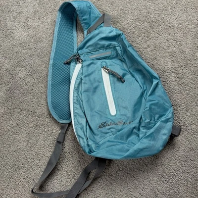 Mochila bandolera Eddie Bauer Ripstop azul bandolera senderismo al aire libre Foto 1 de 4