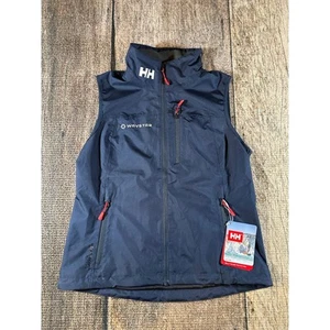 NWT Helly Hansen Tech Crew Sailing Vest 2.0 Womens Med Navy Full Zip - Picture 1 of 11
