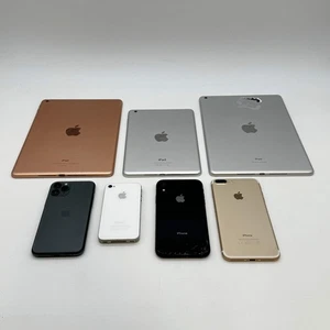 Lot of 8 Apple Devices – iPads + iPhones – XR, 11 Pro, 7 Plus - For Parts/Repair - Photo 1 sur 24