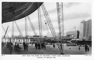 Postcard Festival of Britain 1951 Dome of Discovery South Bank RPPC. - Picture 1 of 2