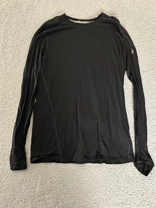 Camisa Smartwool Para Hombres Grande Negra Lana Merino Capa Base Aire Libre Senderismo Camping - Imagen 1 de 8