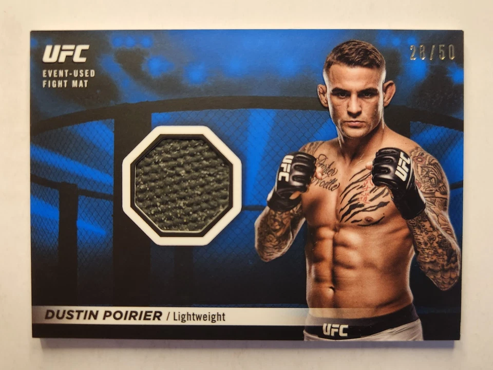 2018 Topps UFC Knockout FIGHT MAT RELIC #FMR-DP DUSTIN POIRIER /50 - Image 1 of 2