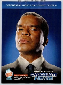 David Alan Grier Chocolate Noticias Comedia Serie Central Promo 2008 Anuncio - Imagen 1 de 5