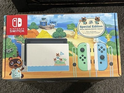 SHIPS TODAY Nintendo Switch Console Animal Crossing New Horizon Special Ed. USA - Image 1 of 4