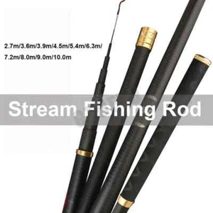 Telescopic Stream Rod Carbon Reservoir Pond Fishing Rod Super Light Hard Fiber - Picture 1 of 12