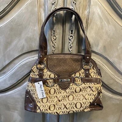 XOXO Cartera Bolso de Mano Marrón Bronceado Nuevo con Etiquetas Muñecas Dashing Naranja Interior Foto 1 de 4