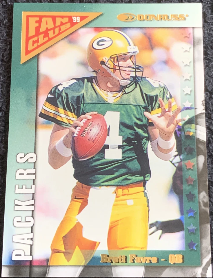 1999 Donruss Fan Club Brett Favre #/5000 Packers #FC4 - Image 1 of 4