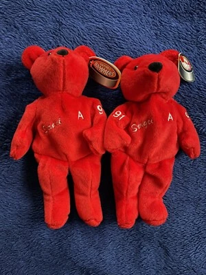 Salvinos Bammers Sergei Fedorov 19 Beanbag Plush Red A 9" Hockey Stuffed Animal - Image 1 of 4