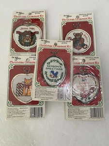 The New Berlin Co. Vintage Counted Cross Stitch Christmas Ornament Kit Lot Of 5 - Picture 1 of 9