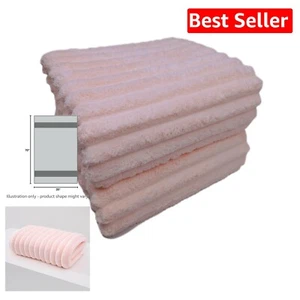 Ultraweiche 35x70 Mikrofaser Badetücher - 2er Set, fusselfrei Rosa Perfektion - Bild 1 von 4