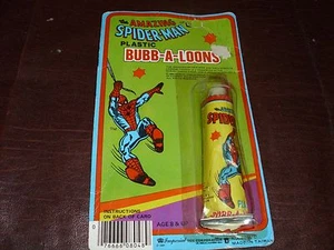 De colección Spider-Man Bubb-A-Loons Marvel Super Heroes Raro Vengadores Nuevo Sin usar, en caja 1980 - Imagen 1 de 12