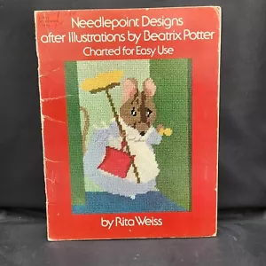 Dover Needlepoint Series Designs After Illustrations Beatrix Potter 1976 Weiss - Picture 1 of 8