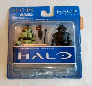 Minimates Halo Serie 3 Spartan CQB (grün) & Brute Stalker, neu, BESCHREIBUNG LESEN. - Bild 1 von 6
