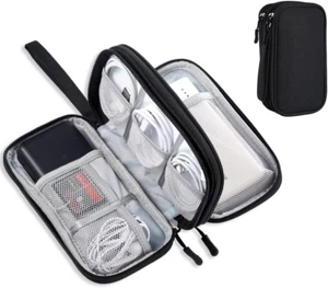 Electronics Travel Organizer, Tech Accessories Pouch Bag for Cables/Charger & Co - Picture 1 of 12
