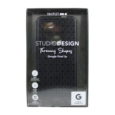 Tech21 Studio Design Series Rugged Slim Case For Google Pixel 3a - Black - Image 1 of 2