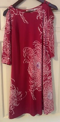 Vestido Hawaiano Liberty House By Kyomi Años 70 De Colección Talla 8 Botones Manga Ranurada Foto 1 de 4