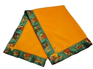 Baby bedding Handmade Yellow Fleece with Disney Mickey Mouse Club Satin Binding - Picture 1 of 1