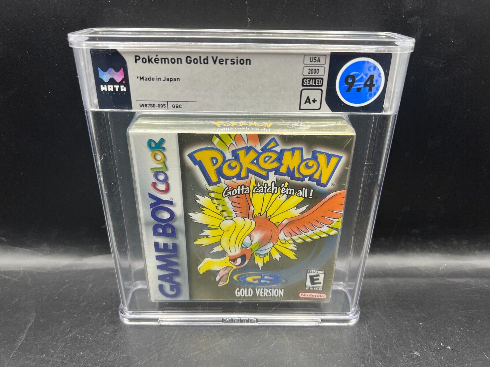 Pokemon Gold Version Nintendo Game Boy Color WATA 9.4 A+ FACTORY SEALED MINT VGA