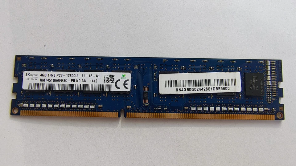 Ram DDR3L-1600 4 Gb SK Hynix PC3L-12800 SDRAM 240 pin PC fisso Descktop - Image 1 of 1