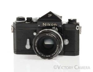 Nikon F Black Camera Body w/ Photomic Prism & 50mm f2 Lens -Nice, Good Seals- [E - Picture 1 of 5